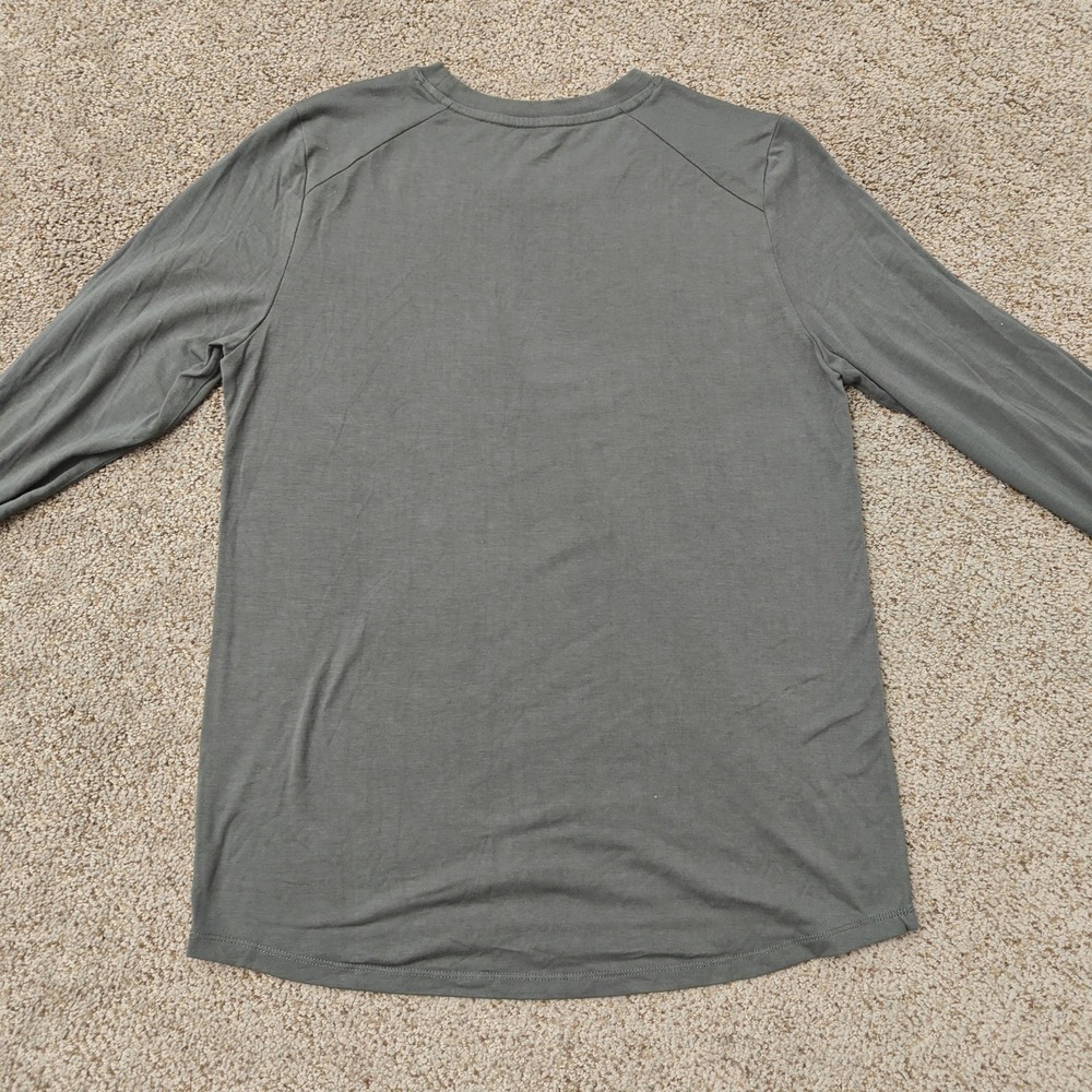 FREE FLY Women Long Sleeve Shirt M Olive Green Bamboo Viscose Gorpcore - Picture 9 of 13